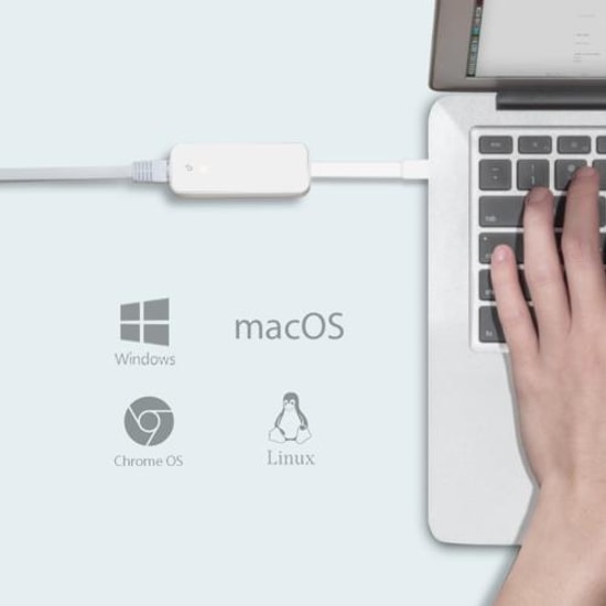 TP-LINK UE300C USB 3.0 Type-C Gigabit Ethernet Beyaz Ağ Adaptörü - 1000Mbps Hız, Tak Çalıştır, Kompakt, LED Gösterge