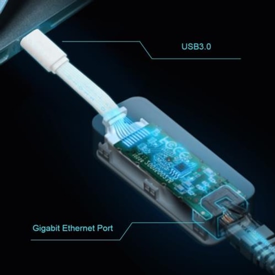 TP-LINK UE300C USB 3.0 Type-C Gigabit Ethernet Beyaz Ağ Adaptörü - 1000Mbps Hız, Tak Çalıştır, Kompakt, LED Gösterge