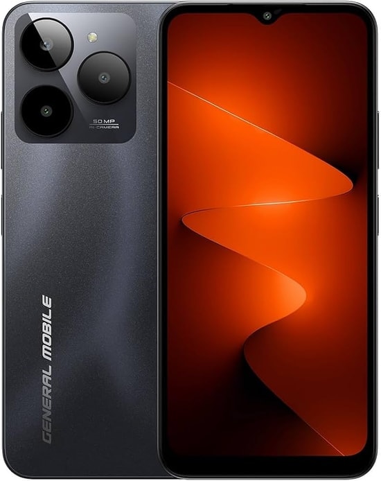 General Mobile GM Era 30 128GB (GMERA30-4GB-128GB-SIYAH) - 4GB RAM, 6.6" Ekran, 50MP Kamera, Türkiye Garantili