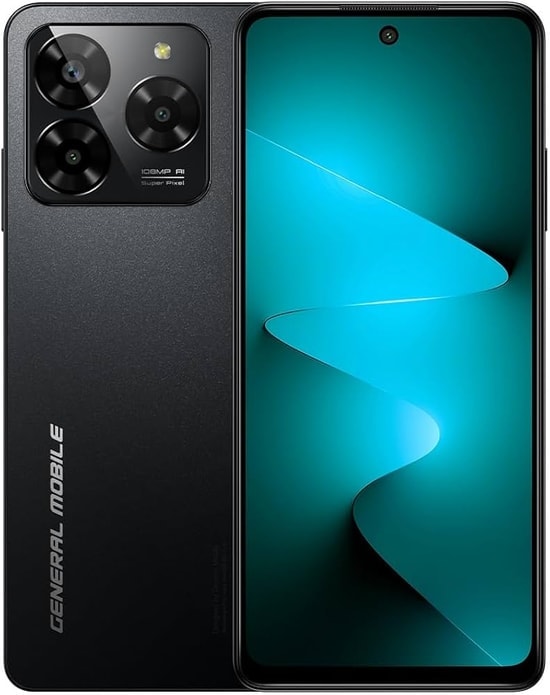 General Mobile GM Era 50 128 GB Siyah Akıllı Telefon (Türkiye Garantili) - 6GB RAM, 6.78 İnç Ekran, 5000 mAh Batarya