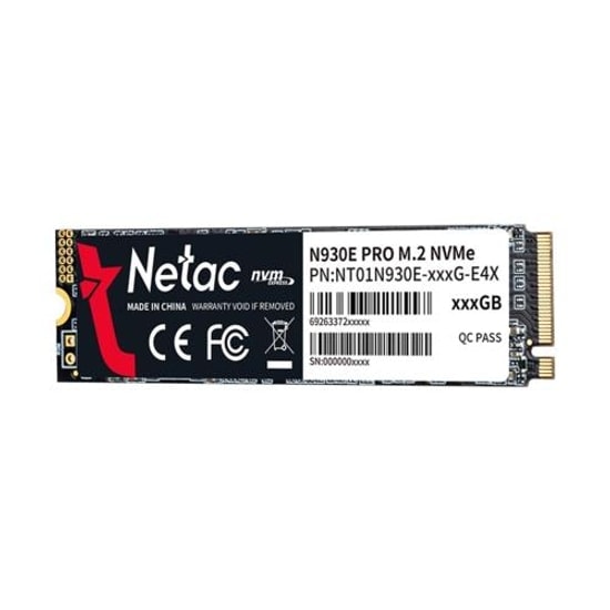 Netac N930E Pro 1TB NVMe M.2 SSD (NT01N930E-001T-E4X) - 2130MB/s-1720MB/s, PCIe 3.0 x4, 2280 Form Faktörü Ssd
