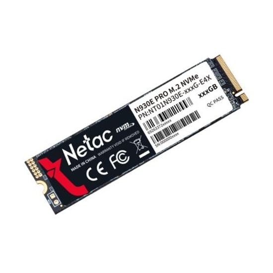 Netac N930E Pro 1TB NVMe M.2 SSD (NT01N930E-001T-E4X) - 2130MB/s-1720MB/s, PCIe 3.0 x4, 2280 Form Faktörü Ssd