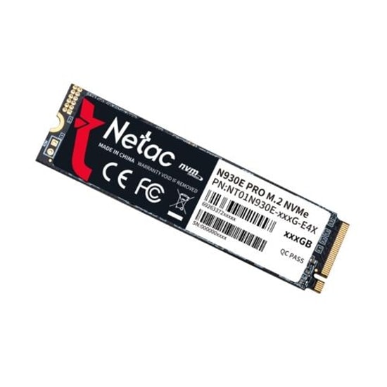 Netac N930E Pro 1TB NVMe M.2 SSD (NT01N930E-001T-E4X) - 2130MB/s-1720MB/s, PCIe 3.0 x4, 2280 Form Faktörü Ssd