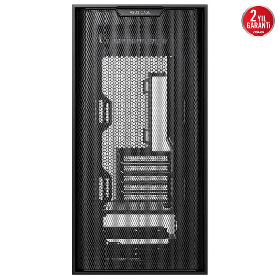 Asus A21-PLUS-SIYAH mATX Oyuncu Kasası - 360mm Radyatör, 380mm Ekran Kartı, ARGB 4 Fan, Temperli Cam, Mesh Siyah