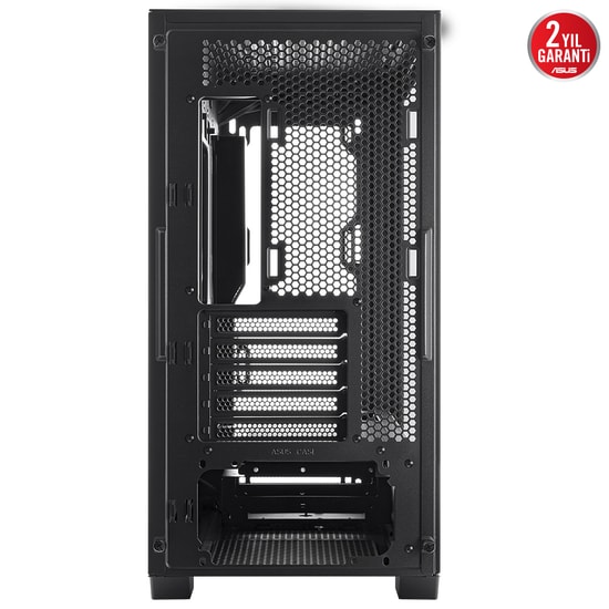 Asus A21-PLUS-SIYAH mATX Oyuncu Kasası - 360mm Radyatör, 380mm Ekran Kartı, ARGB 4 Fan, Temperli Cam, Mesh Siyah
