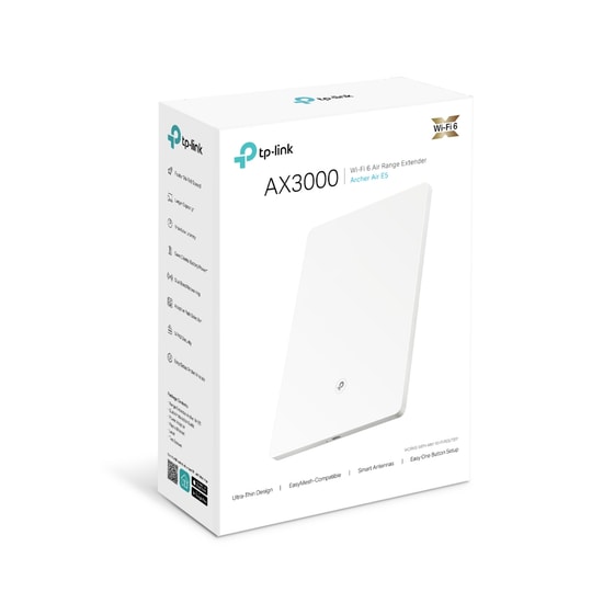 TP-Link Archer Air E5 AX3000 WiFi 6 Menzil Genişletici - Çift Bant, Akıllı Anten, EasyMesh, Ultra İnce Tasarım, USB