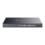 TP-Link Omada TL-SG3428XMPP PoE Switch - 24 Port Gigabit, 4x10GE SFP+, L2 Yönetilebilir, 384W PoE+, USB, DHCP Desteği
