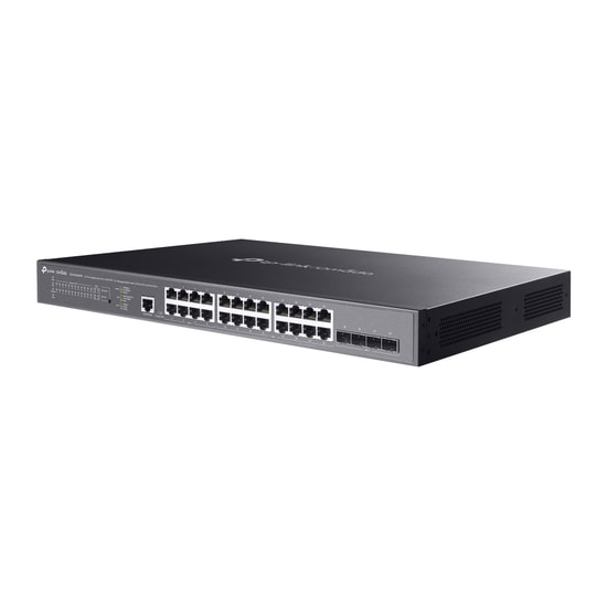 TP-Link Omada TL-SG3428XMPP PoE Switch - 24 Port Gigabit, 4x10GE SFP+, L2 Yönetilebilir, 384W PoE+, USB, DHCP Desteği