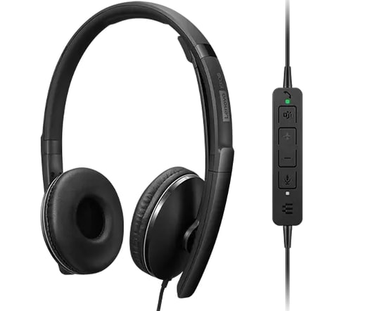 Lenovo 4XD1M45627 Wired ANC Gen2 Kablolu Kulaklık - Type-C Bağlantı, Mikrofonlu, 32mm Sürücü, Kumandalı Siyah