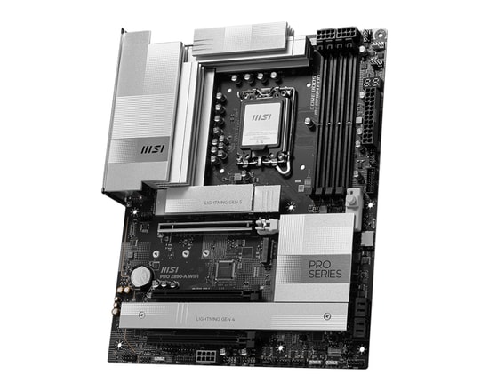 MSI PRO Z890-A WIFI Anakart: Intel 1851P, DDR5 9200MHz(OC), 4xM.2, PCIe 5.0, HDMI, DP, USB4 20 Gbps, WiFi 7, 5G LAN, ATX