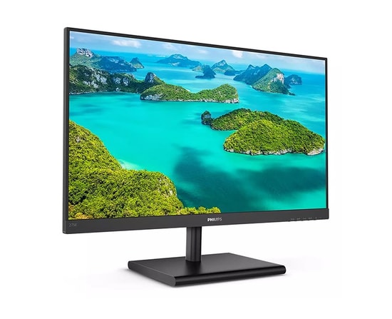 Philips 275E1S/00 27" QHD 2560x1440 75Hz 4ms Siyah VA LCD Monitör - 250nits, HDMI, VGA, DP, Vesa, FreeSync, SmartImage