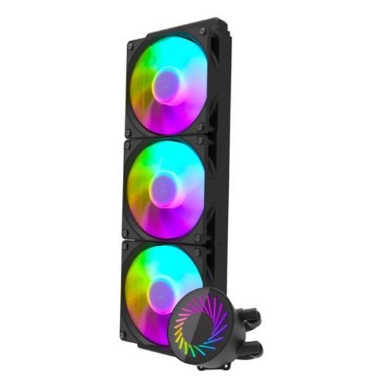 Aigo AI DCS360 360mm ARGB Siyah Sıvı İşlemci Soğutucu - 3x120mm Fan, 2000 RPM, Yüksek Performanslı, LGA1700/AM5/1851