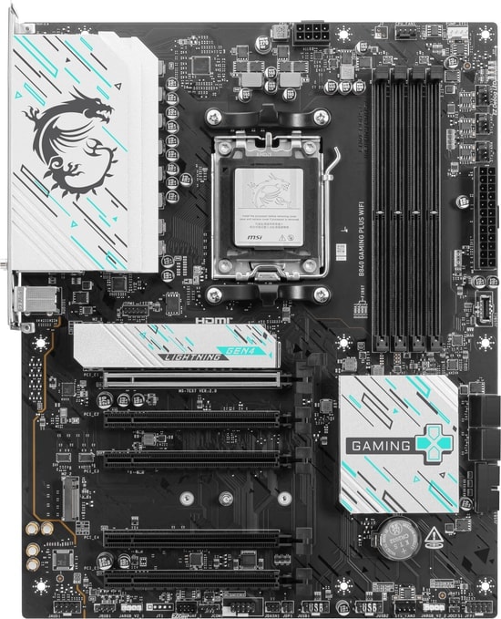 MSI B840 GAMING PLUS WIFI AM5 DDR5 ATX Anakart - 8000MHz (OC), Wi-Fi 7, 2.5G LAN, 2xM.2, HDMI, Type-C, RGB Gaming