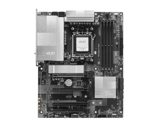 MSI PRO B850-P WIFI Anakart: AMD AM5, DDR5 8200MHz(OC), 3xM.2, USB 3.2 Gen2, Wi-Fi 7, 5Gbps LAN, HDMI 2.1 ATX