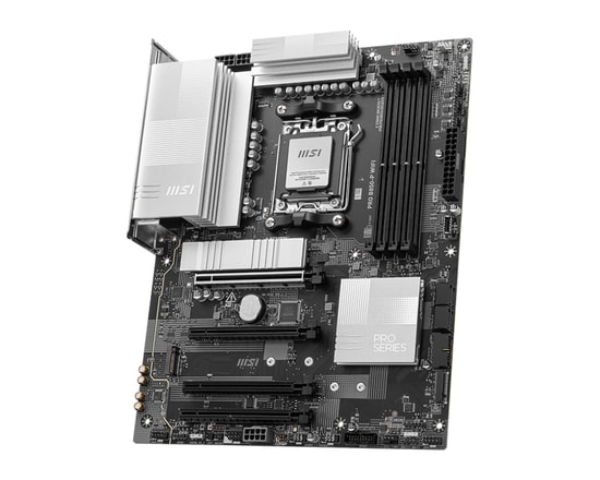 MSI PRO B850-P WIFI Anakart: AMD AM5, DDR5 8200MHz(OC), 3xM.2, USB 3.2 Gen2, Wi-Fi 7, 5Gbps LAN, HDMI 2.1 ATX