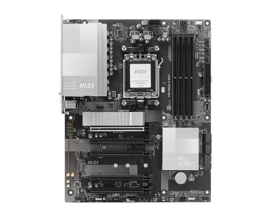 MSI PRO B840-P WIFI Anakart: AMD AM5, DDR5 8000MHz (OC), Çift M.2, HDMI, Wi-Fi 7, 2.5G LAN, USB 10Gbs Type-C, ATX