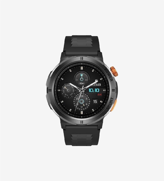 LinkTech S93 Premium Turuncu Akıllı Saat (TR Garanti) - 1.43" Süper AMOLED Ekran, IP68, Nabız, Uyku Takibi, 7 Gün Pil