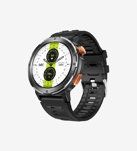 LinkTech S93 Premium Turuncu Akıllı Saat (TR Garanti) - 1.43" Süper AMOLED Ekran, IP68, Nabız, Uyku Takibi, 7 Gün Pil