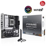 Asus Prime B840M-A Wifi Anakart: AMD AM5, DDR5 7600MHz, 3xM.2, 2xDP, HDMI, USB 3.2, Wi-Fi 6E, 2.5G LAN, Micro ATX