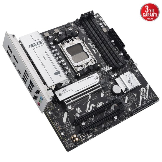 Asus Prime B840M-A Wifi Anakart: AMD AM5, DDR5 7600MHz, 3xM.2, 2xDP, HDMI, USB 3.2, Wi-Fi 6E, 2.5G LAN, Micro ATX