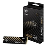 MSI Spatium M461 2TB NVMe M.2 SSD - 5000MB/s Okuma, 4200MB/s Yazma, PCIe Gen4, 3D NAND SSD