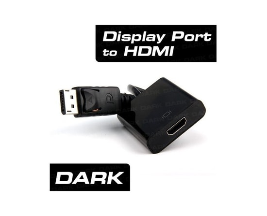 Dark DK-HD-ADPXHDMI DisplayPort - HDMI Dönüştürücü - 2560x1600 Çözünürlük, Tak Çalıştır, Yüksek Kaliteli Aktarım