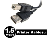 Dark DK-CB-USB2PRNL150 USB 2.0 Yazıcı ve Data Kablosu 1.5 Metre - ABS Uçlar, 3.8mm 28 AWG Saf Bakır, USB B Tipi Kablo