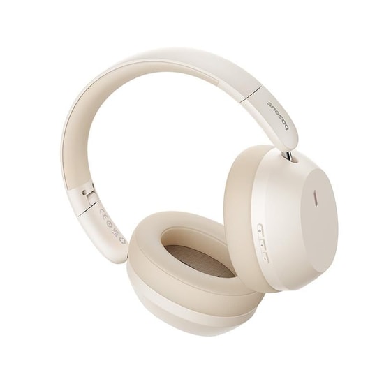 Baseus Bass 35 Max Wireless Bej Kulak Üstü Bluetooth Kulaklık