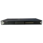 Hikvision DS-3E0524TF 24 Port Gigabit Switch - 12 Port RJ45, 12 Port SFP, L2, Yönetilemez, Rackmount Tasarım