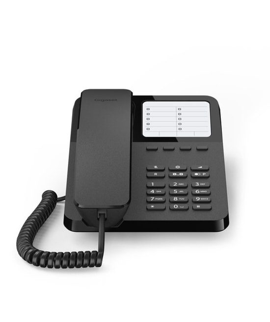 Gigaset DESK400 Siyah Masa Tipi Telefon - Telefon Rehberi, Net ve Kullanışlı Ofis Masa Telefonu