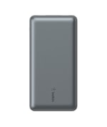 Belkin BPB012BTGY 20000mAh 15W Powerbank - Uzay Grisi, 2x USB-A ve 1x USB-C Port, Taşınabilir Hızlı Şarj Cihazı
