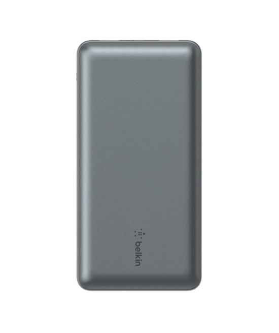 Belkin BPB012BTGY 20000mAh 15W Powerbank - Uzay Grisi, 2x USB-A ve 1x USB-C Port, Taşınabilir Hızlı Şarj Cihazı