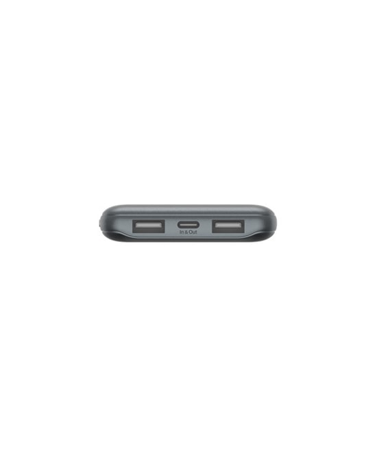 Belkin BPB011BTGY 10000mAh Uzay Grisi Powerbank - 15W Hızlı Şarj, 1x USB-C ve 2x USB-A Çıkış, Taşınabilir Şarj Cihazı