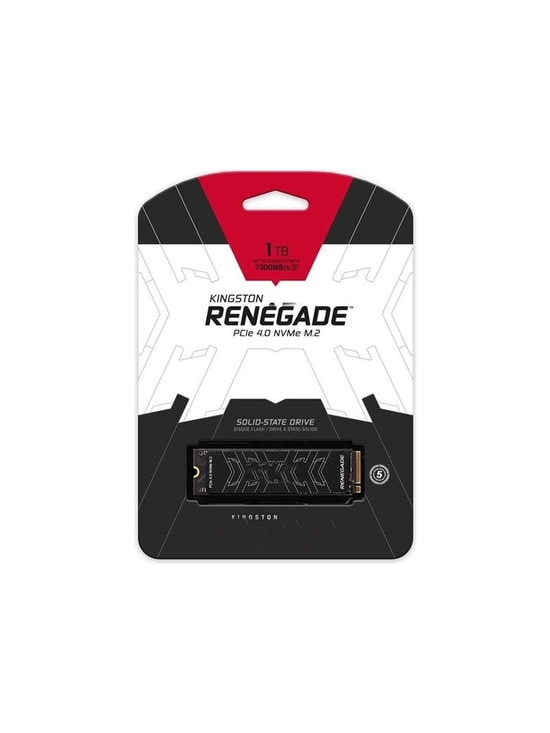 Kingston Renegade 1TB NVMe M.2 PCIe Gen4 NAND SSD (SRNGS/1000G) - 7300/6000 MB/s, Grafen Soğutuculu, 1GB DDR4 Önbellek