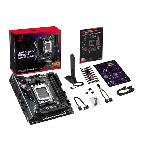 Asus Rog Strix B850-I Gaming Wifi AMD B850 AM5 DDR5 6400 Dp Hdmi 3xM2 Usb3.2 Wi-Fi 6E BT ARgb 2.5G Lan Mini ITX Ana Kart