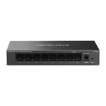 TP-Link MS108GS 8 Port Gigabit Metal Kasa Switch - Masaüstü, Tak Çalıştır, 10/100/1000 Mbps Ethernet, Pasif Soğutma