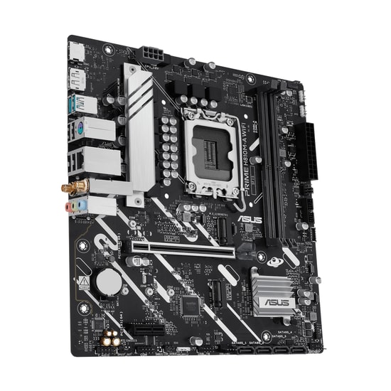 ASUS Prime H810M-A WiFi D5 Anakart: LGA1851, DDR5 6400MHz, CUDIMM, 2xM.2, WiFi 6, HDMI, DP, USB 3.2, ARGB Micro ATX