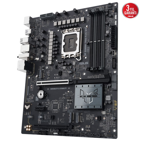ASUS TUF Gaming B860-PLUS WIFI: Intel LGA1851 DDR5 8666MHz (OC), PCIe 5.0, 3xM.2, DP, HDMI, USB4, WiFi 7, ATX Anakart