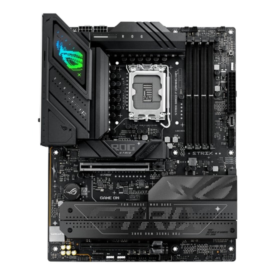 Asus ROG Strix B860-F Gaming WiFi 7 Anakart: LGA1851, DDR5 9066MHz, 4xM.2, HDMI, DP, 2.5G LAN, USB4, AURA RGB ATX