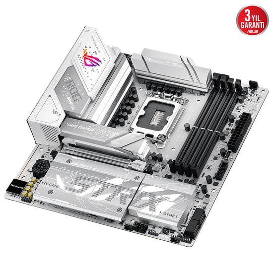 Asus ROG Strix B860-G Gaming WiFi D5 Anakart: LGA1851, DDR5 9066MHz, 4xM.2, HDMI, DP, Wi-Fi 7, 2.5G LAN, Aura RGB, mATX