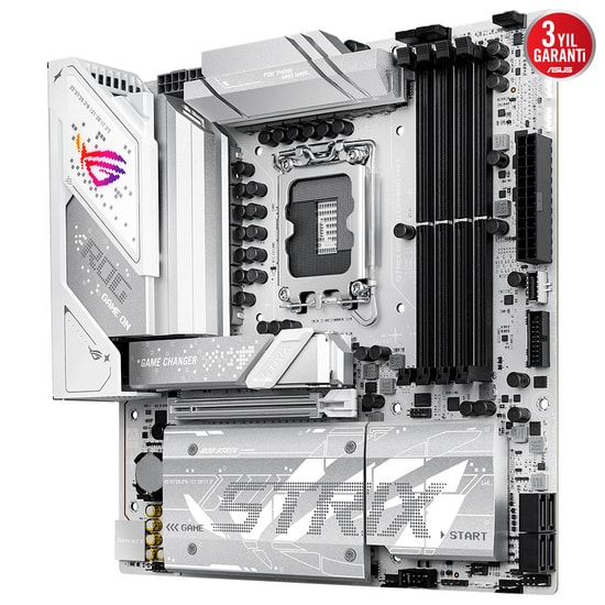 Asus ROG Strix B860-G Gaming WiFi D5 Anakart: LGA1851, DDR5 9066MHz, 4xM.2, HDMI, DP, Wi-Fi 7, 2.5G LAN, Aura RGB, mATX