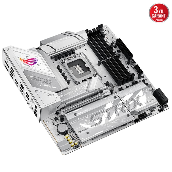 Asus ROG Strix B860-G Gaming WiFi D5 Anakart: LGA1851, DDR5 9066MHz, 4xM.2, HDMI, DP, Wi-Fi 7, 2.5G LAN, Aura RGB, mATX