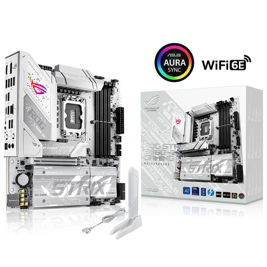 Asus ROG Strix B860-G Gaming WiFi D5 Anakart: LGA1851, DDR5 9066MHz, 4xM.2, HDMI, DP, Wi-Fi 7, 2.5G LAN, Aura RGB, mATX