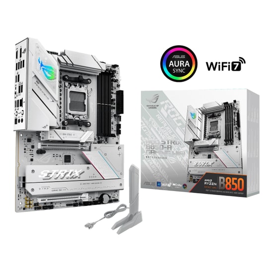 Asus Rog Strix B850-A Gaming Wifi Anakart: AM5, DDR5 8000MHz (OC), HDMI, DP, PCIe 5.0, 3xM.2, WiFi 6E, 2.5G LAN, ATX