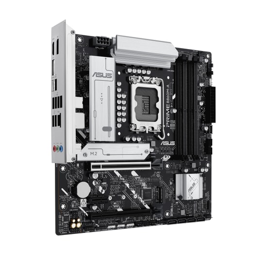 ASUS Prime B860M-A CSM Anakart: LGA1851, DDR5 8666MHz (OC), Çift M.2, HDMI, DP, USB4, 2.5G LAN, AURA RGB, Micro ATX