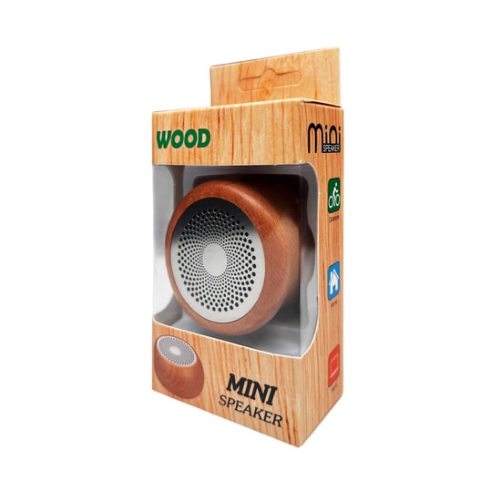 Nettech CY-16 Minibox Kahverengi Bluetooth Hoparlör (NT-108813) - Kablosuz Taşınabilir Speaker, 10 Metre Çekim Mesafesi