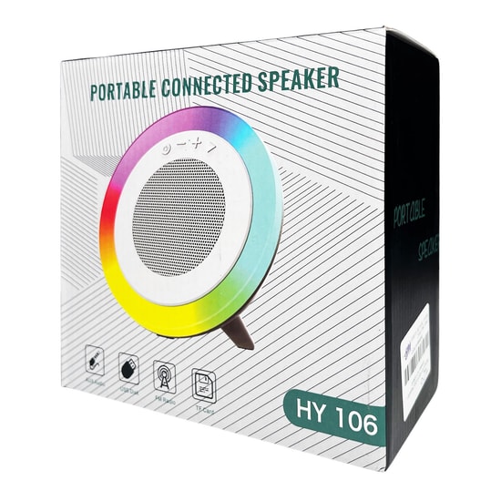Nettech HY-106 Beyaz Minibox Kablosuz Bluetooth Hoparlör (NT-108816) - Taşınabilir, 10 Metre Mesafe, Type-C Şarjlı