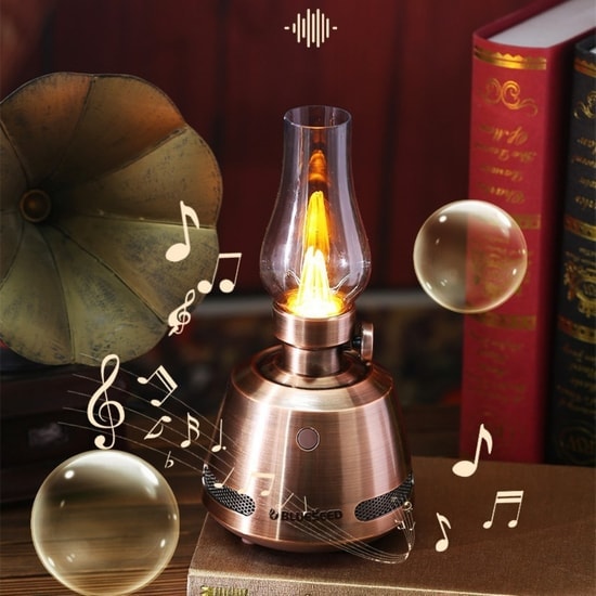 Blueseed BS-605 Gaz Lamba Kablosuz Bluetooth Hoparlör (NT-108796) - Rose Gold, Taşınabilir Speaker, Yüksek Ses Kalitesi