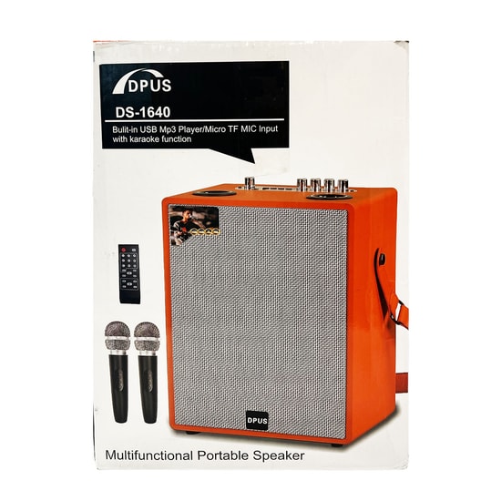 Dpus DS-1640 Karaoke Box Kablosuz Speaker Turuncu Bluetooth Hoparlör