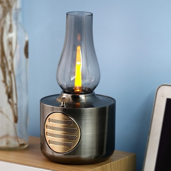 Blueseed BS-604 Gaz Lamba Görünümlü Bluetooth Hoparlör (NT-108829) - Kahverengi, Kablosuz, Yüksek Ses Kalitesi